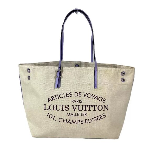 LOUIS VUITTON M94500 Summer Collection Cabas MM Double Zip Tote Bag Shoulder Bag - Picture 1 of 15